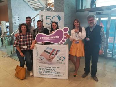 resentación de las Jornadas Andaluzas en el Seminario Internacional de Patología del Pie en Zaragoza Abril 2019