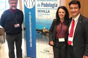 resentación de las Jornadas Andaluzas en el Seminario Internacional de Patología del Pie en Zaragoza Abril 2019