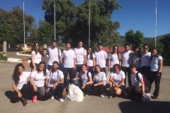 Dispositivo del Colegio de Pdologos en la Carrera de Montaña 101 km La Legión Ronda Mayo 2019