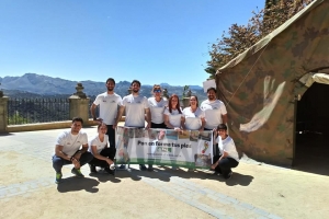 DISPOSITIVO DEL COLEGIO DE PDOLOGOS EN LA CARRERA DE MONTAÑA 101 KM LA LEGIÓN RONDA MAYO 2019