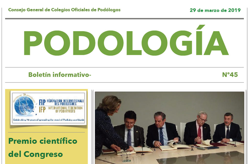 Boletín Informativo nº 45 de Podología