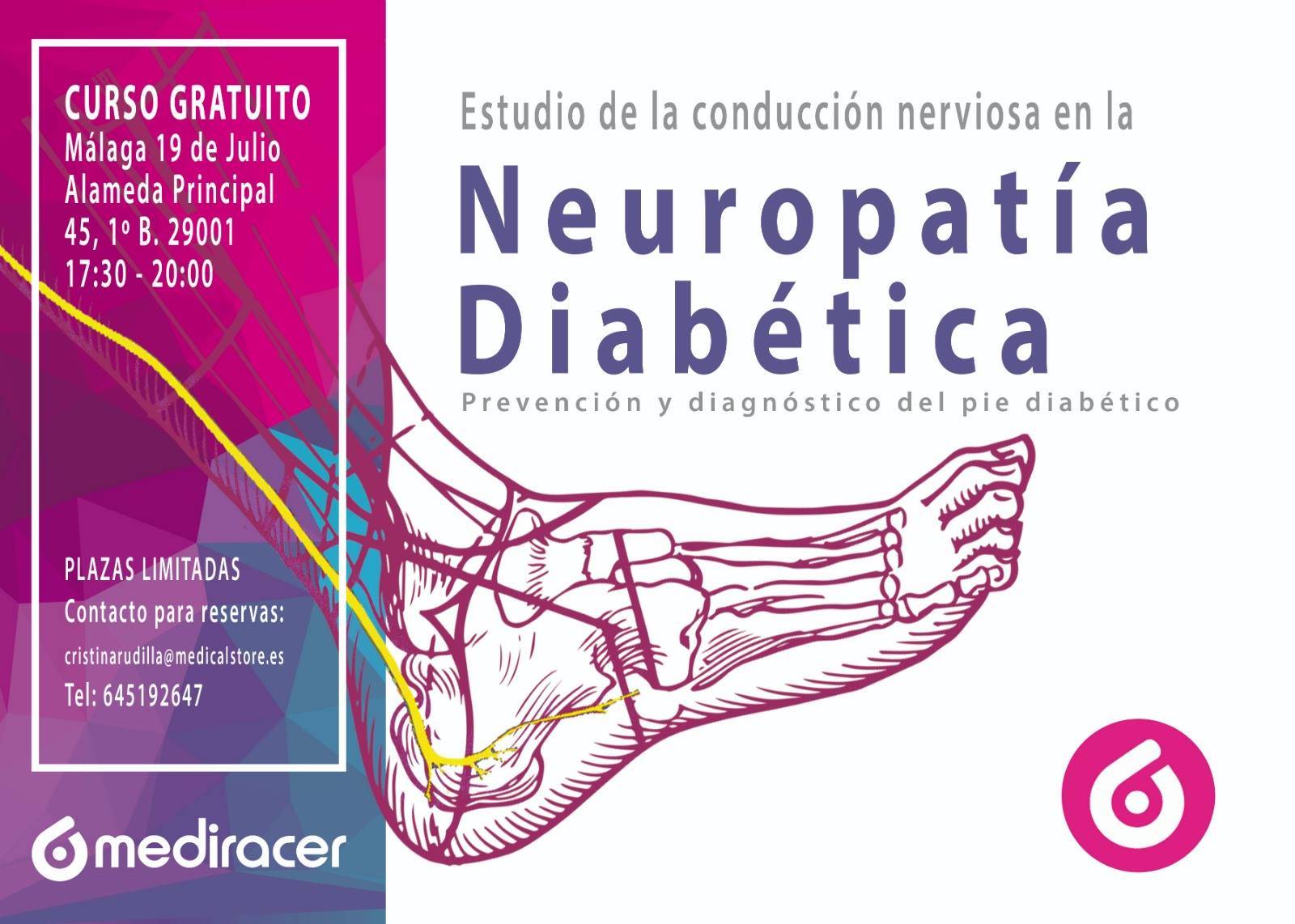 Curso Gratuito de Neuropatía Diabética en Málaga